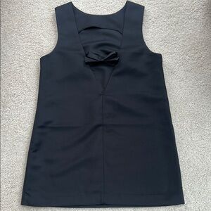 NWOT H&M Elegant Black Deep V Back Sleeveless Dress